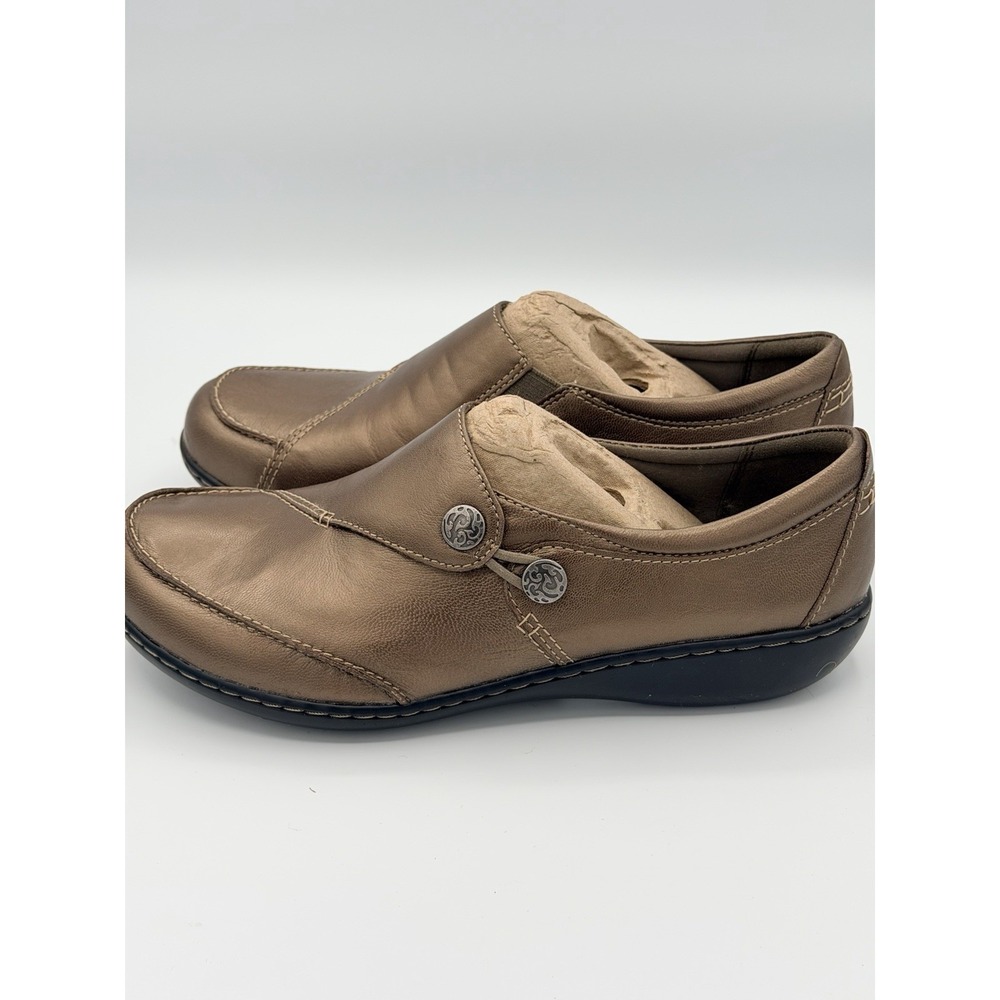 Ladies Shoes, Clarks Collection, Ashland Lane Q, Size 9.5W Pewter